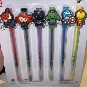 NIB Marvel x Yoobi character Gel Pens